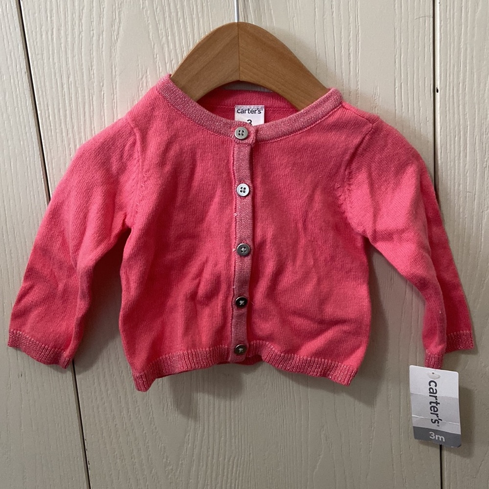 Carter’s Beight Pink Cardigan